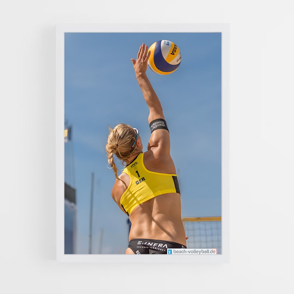 Poster Sable et Énergie – affiche Beach-volley (vue 3)